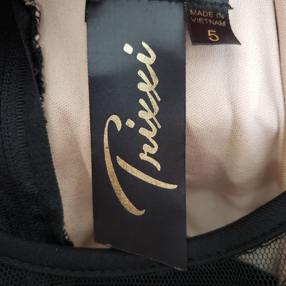 Trixxi Black Illusion Lace Sheath Dress 5 - Picture 8 of 8